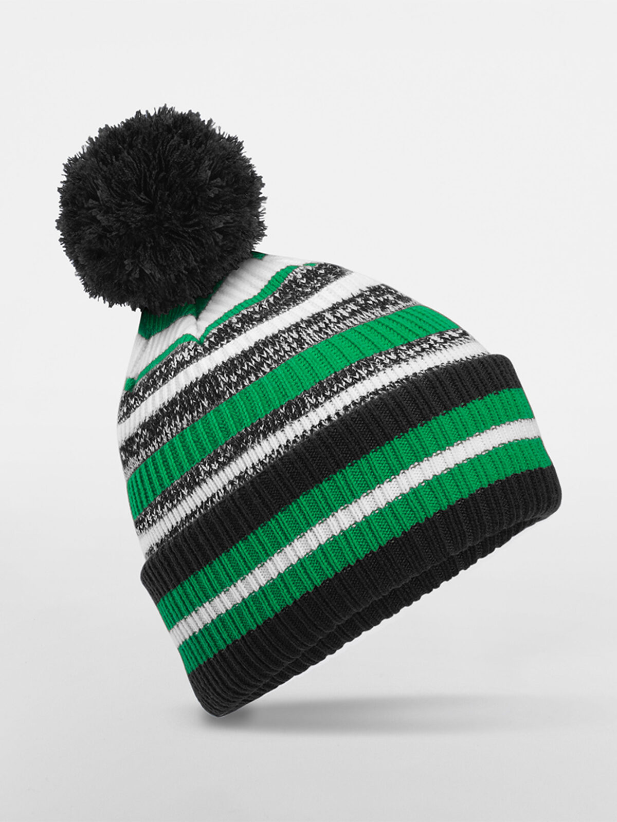 black/kelly green/white