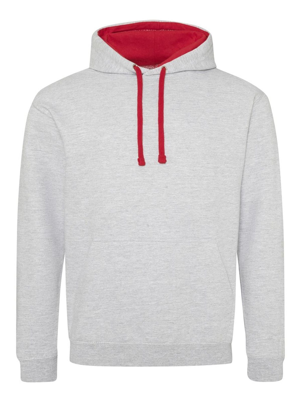 heather grey/fire red