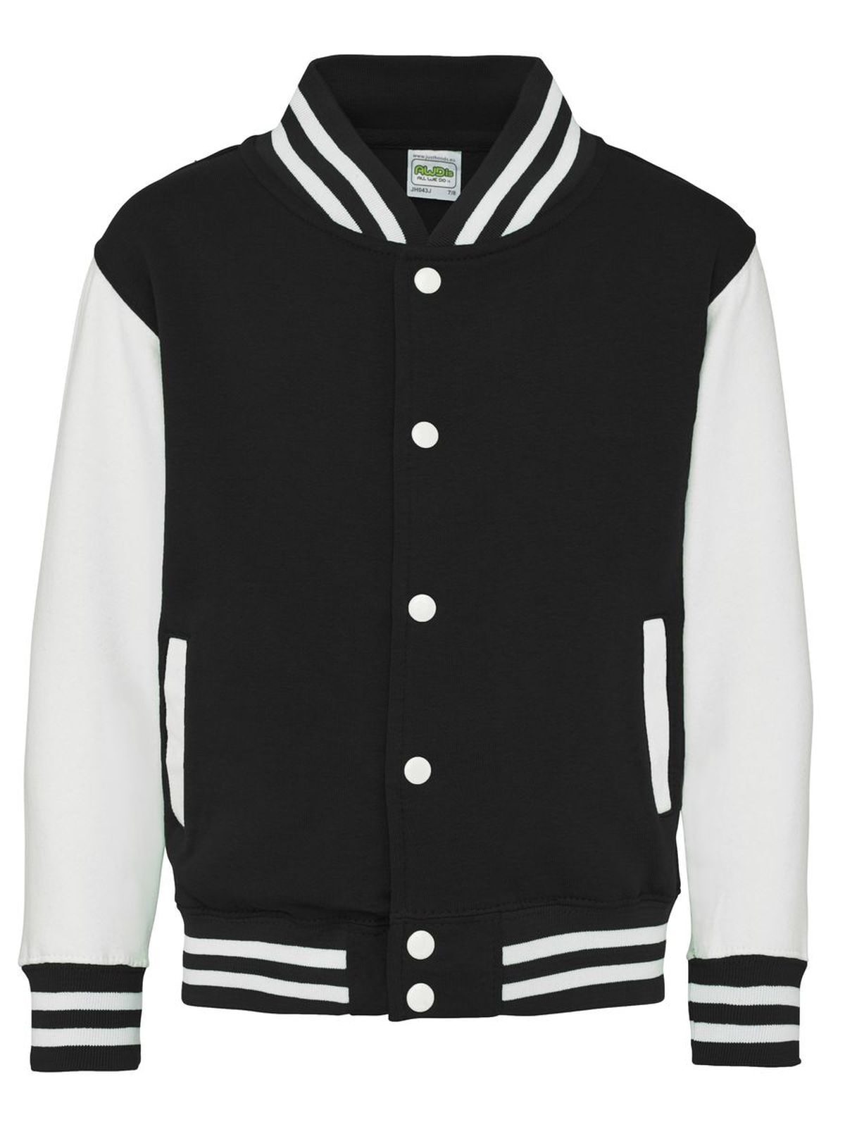 jet black/white