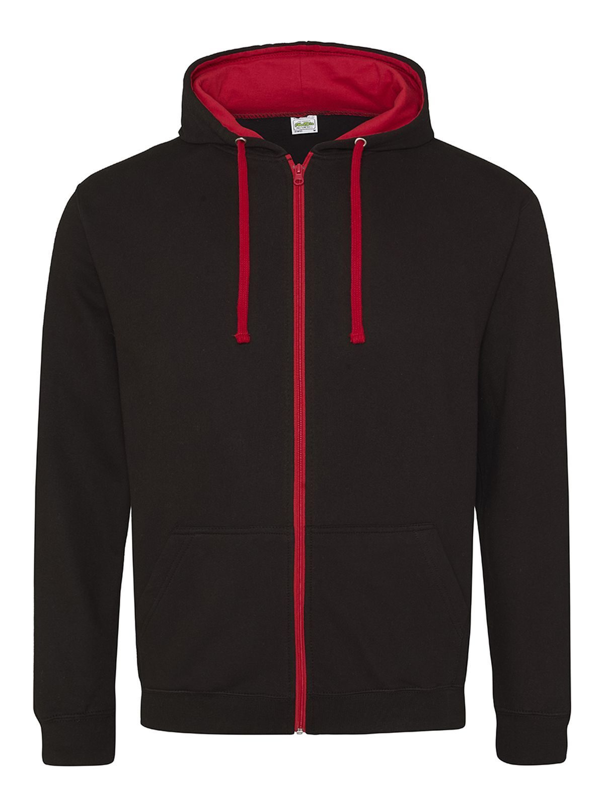 jet black/fire red
