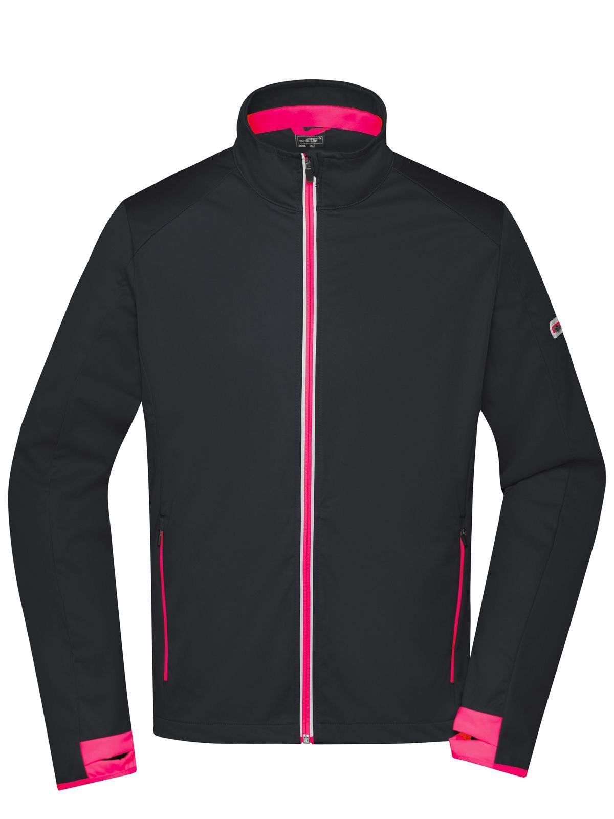 black/light-red