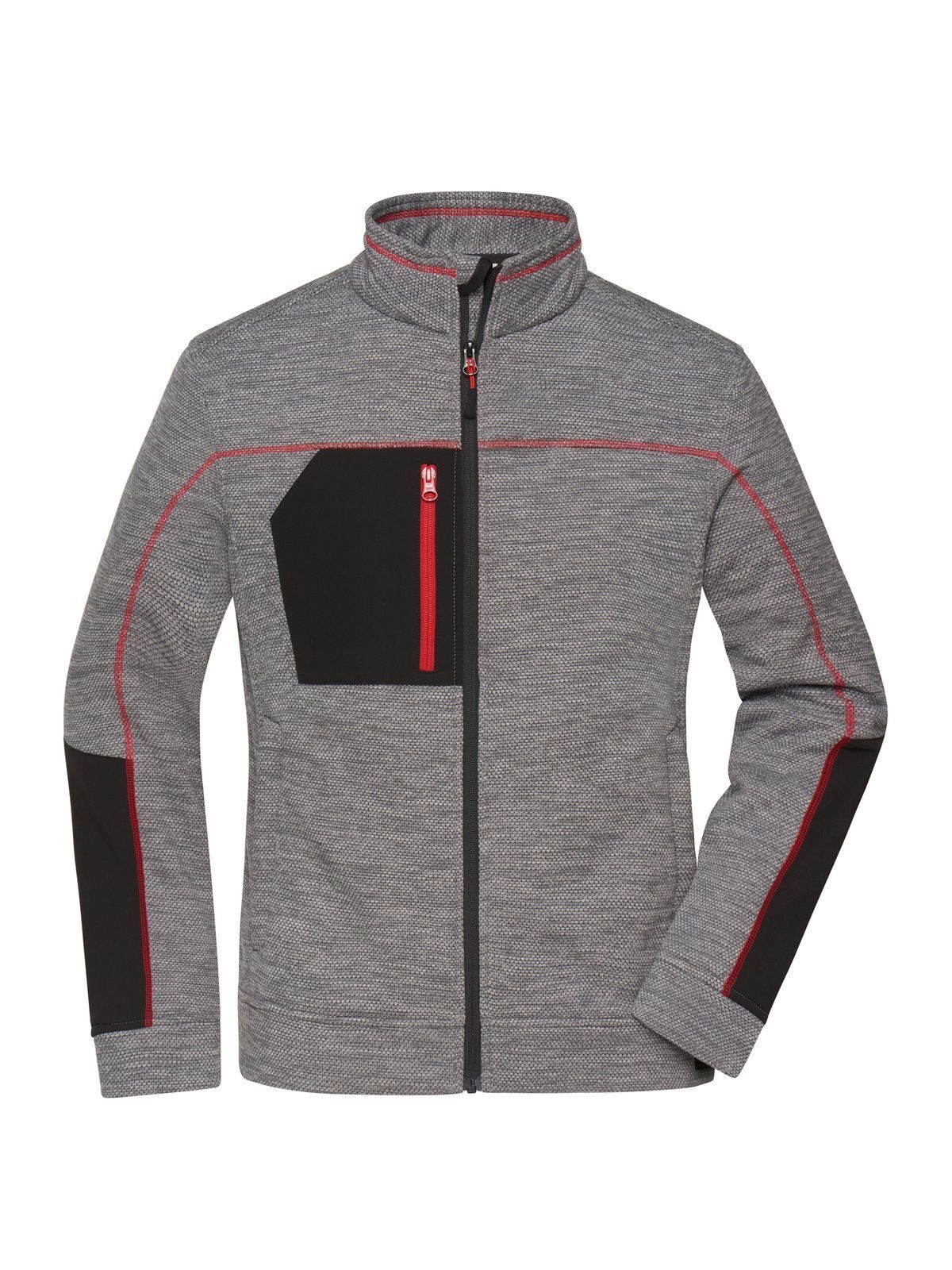 carbon-melange/black/red