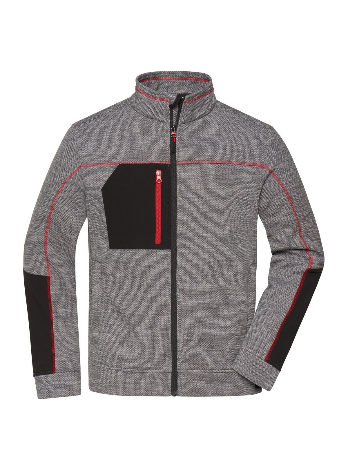 carbon-melange/black/red