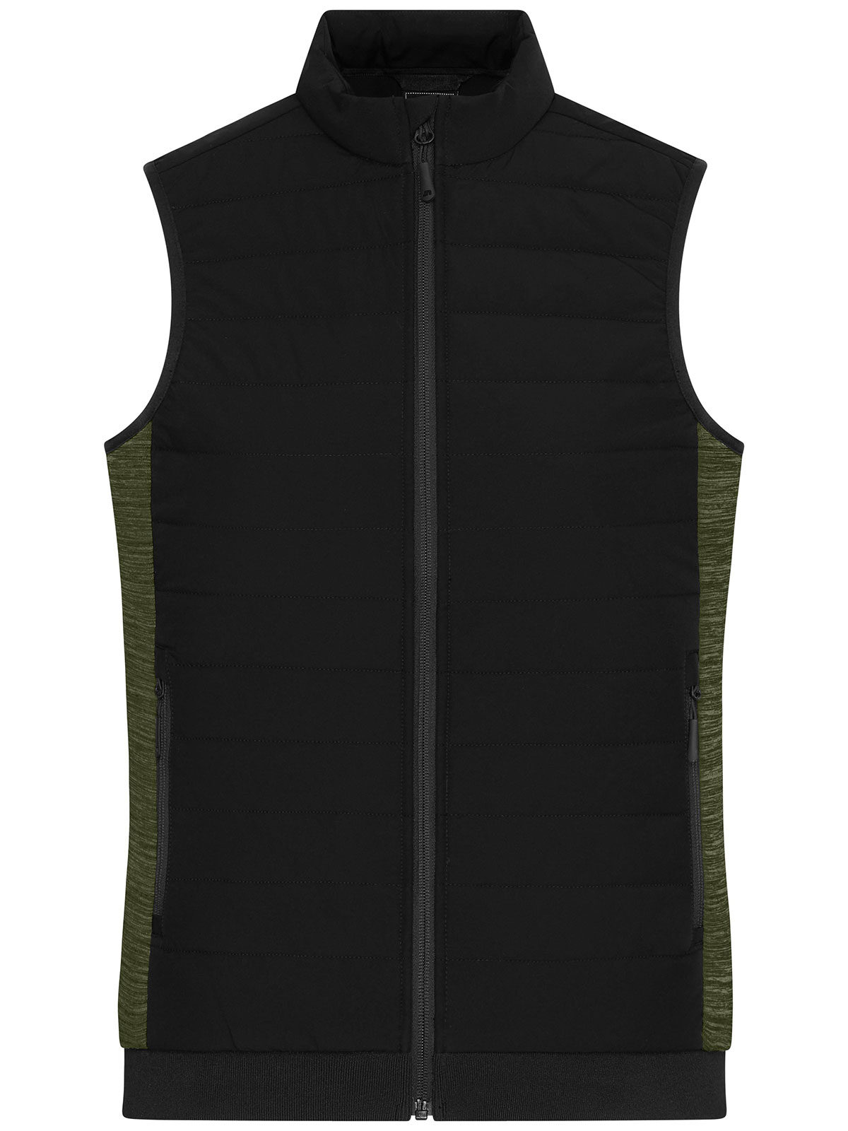 black/olive-melange