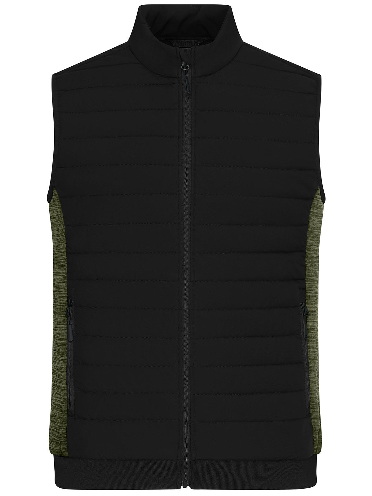 black/olive-melange