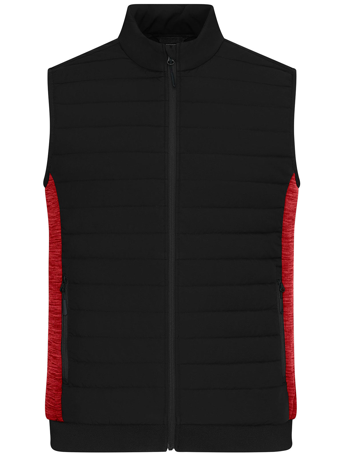 black/red-melange