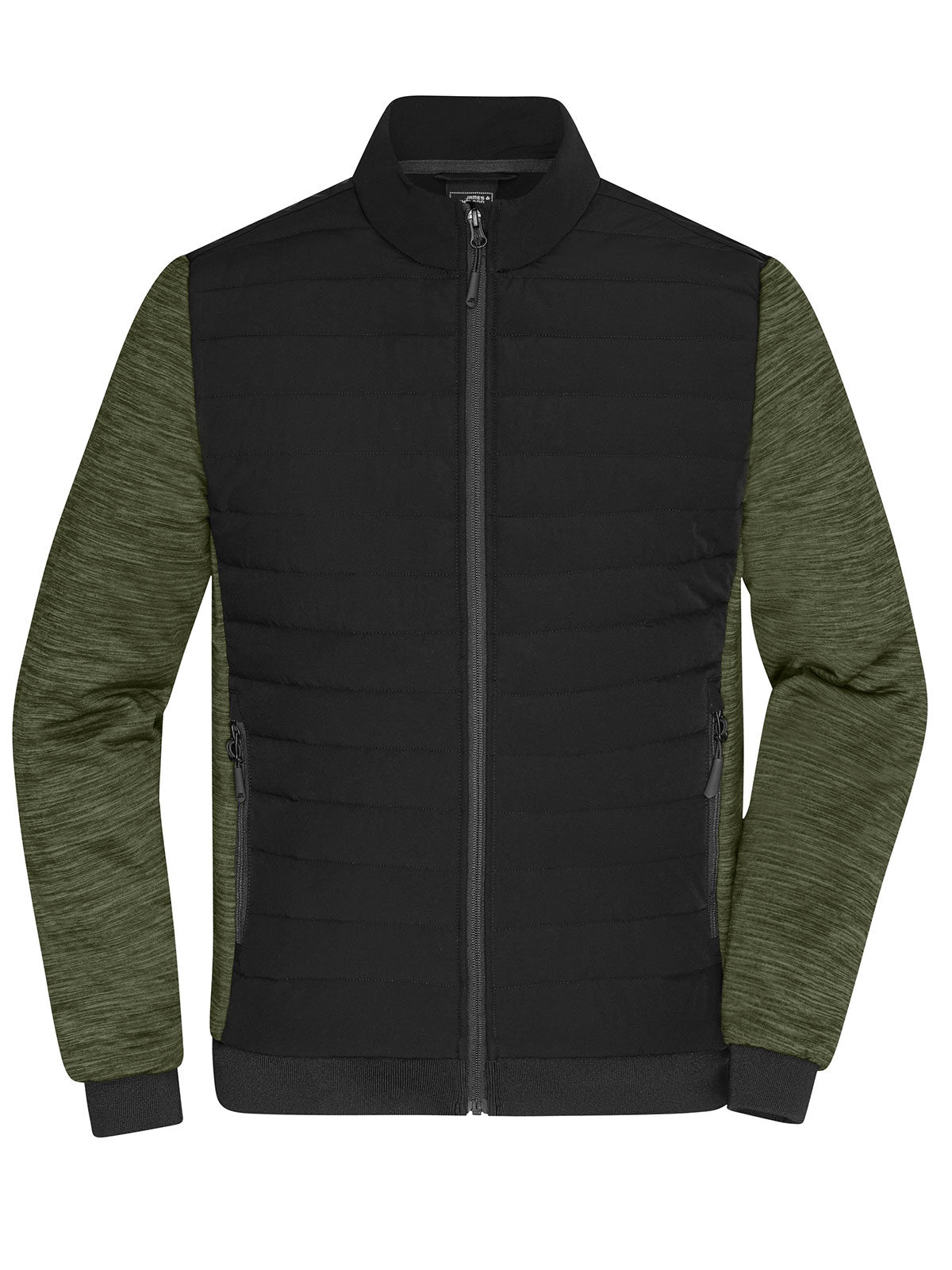 black/olive-melange