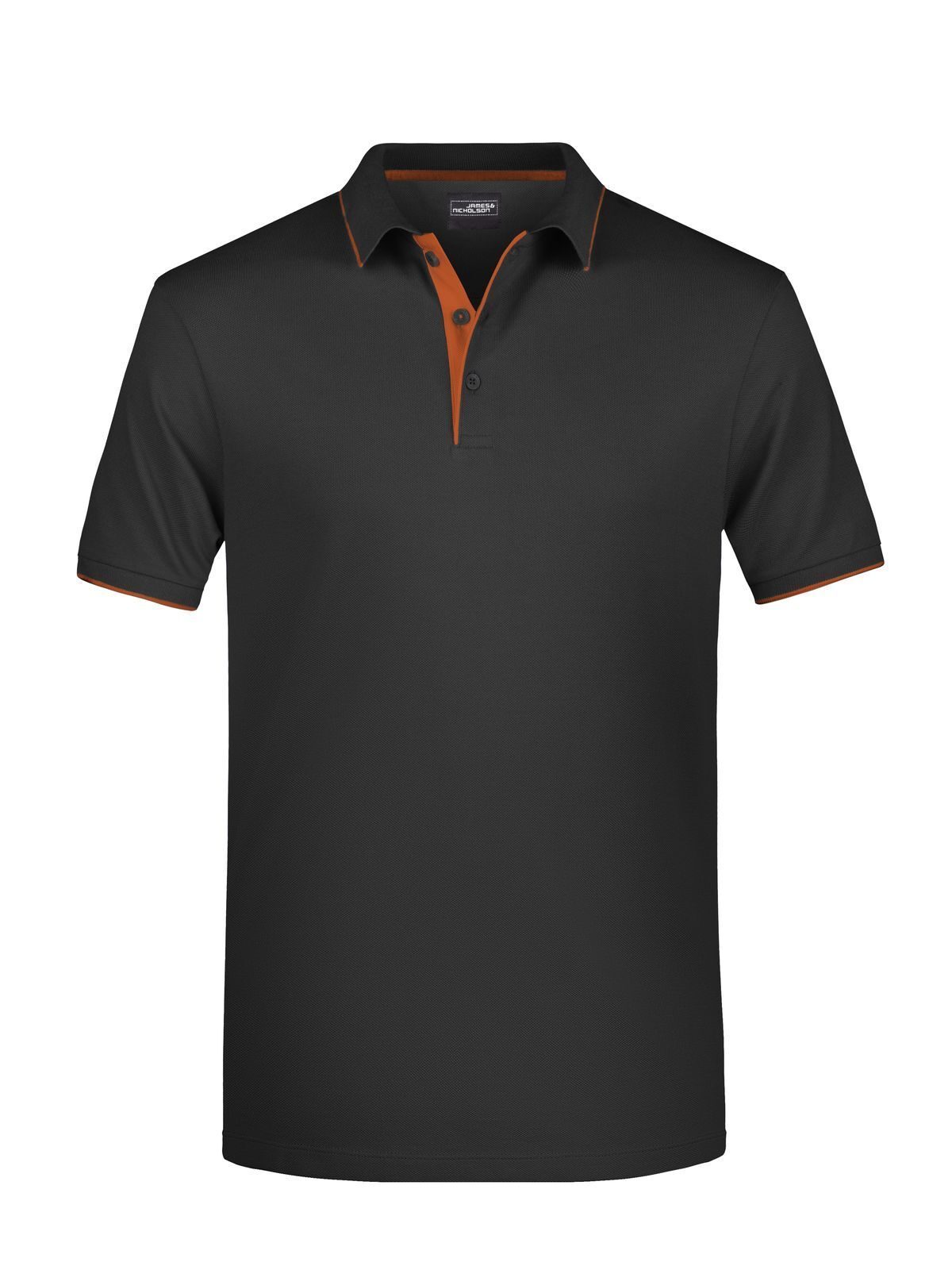 black/orange