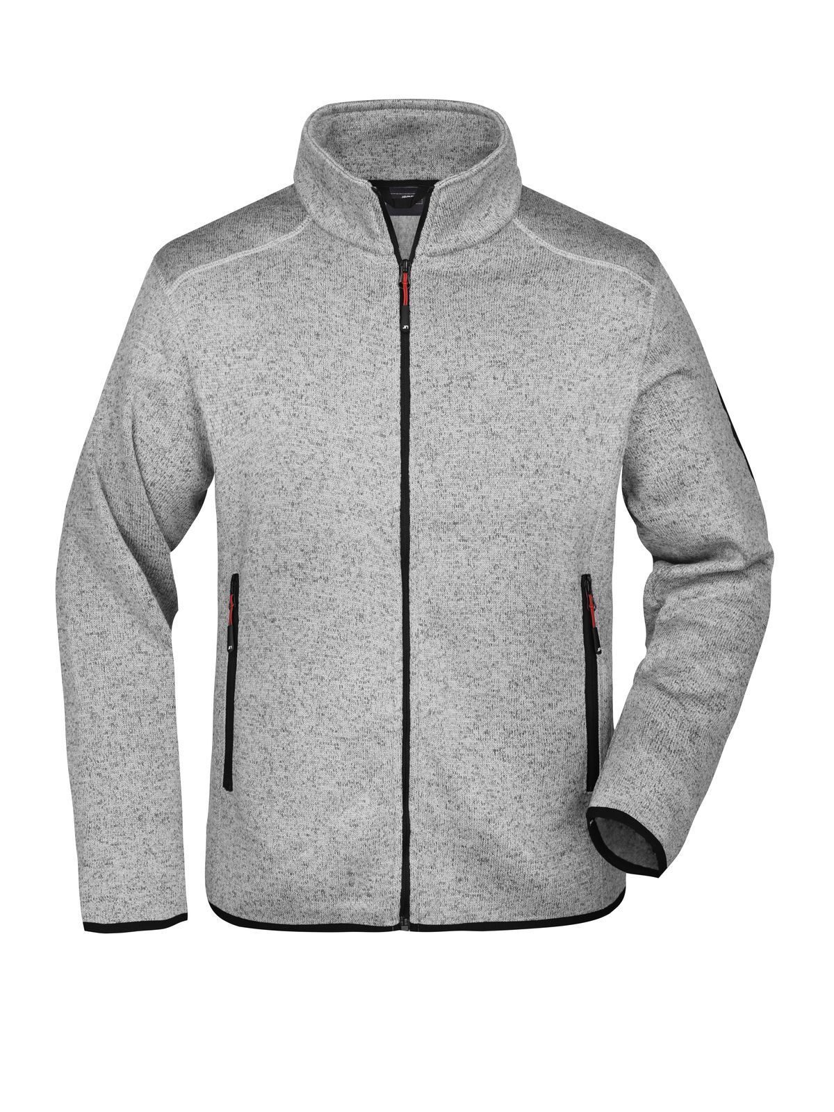 light-grey-melange/red