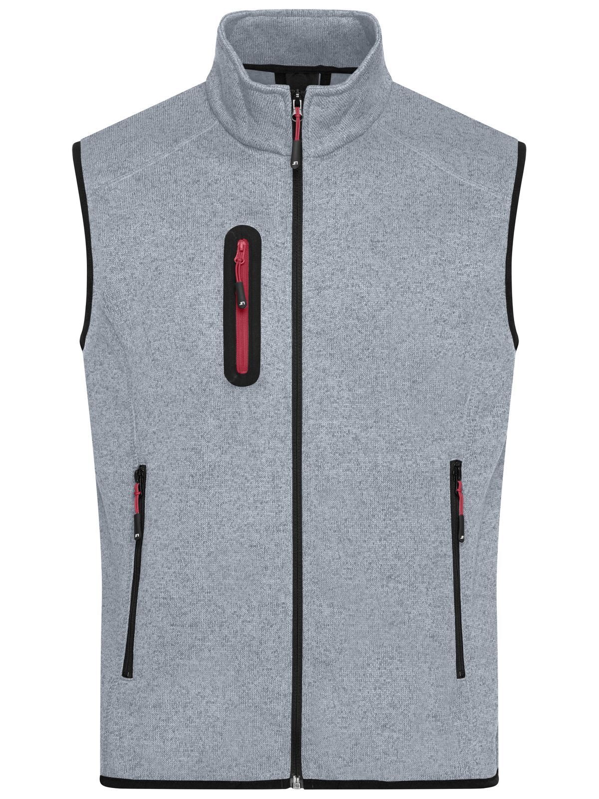 light-grey-melange/red