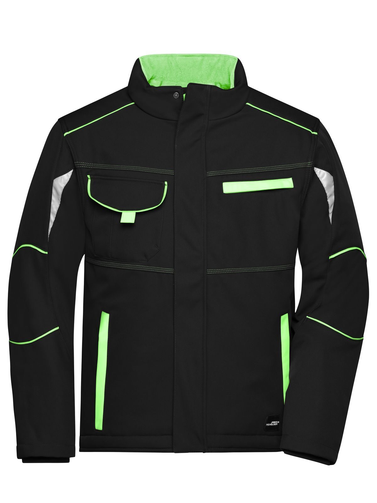 black/lime-green