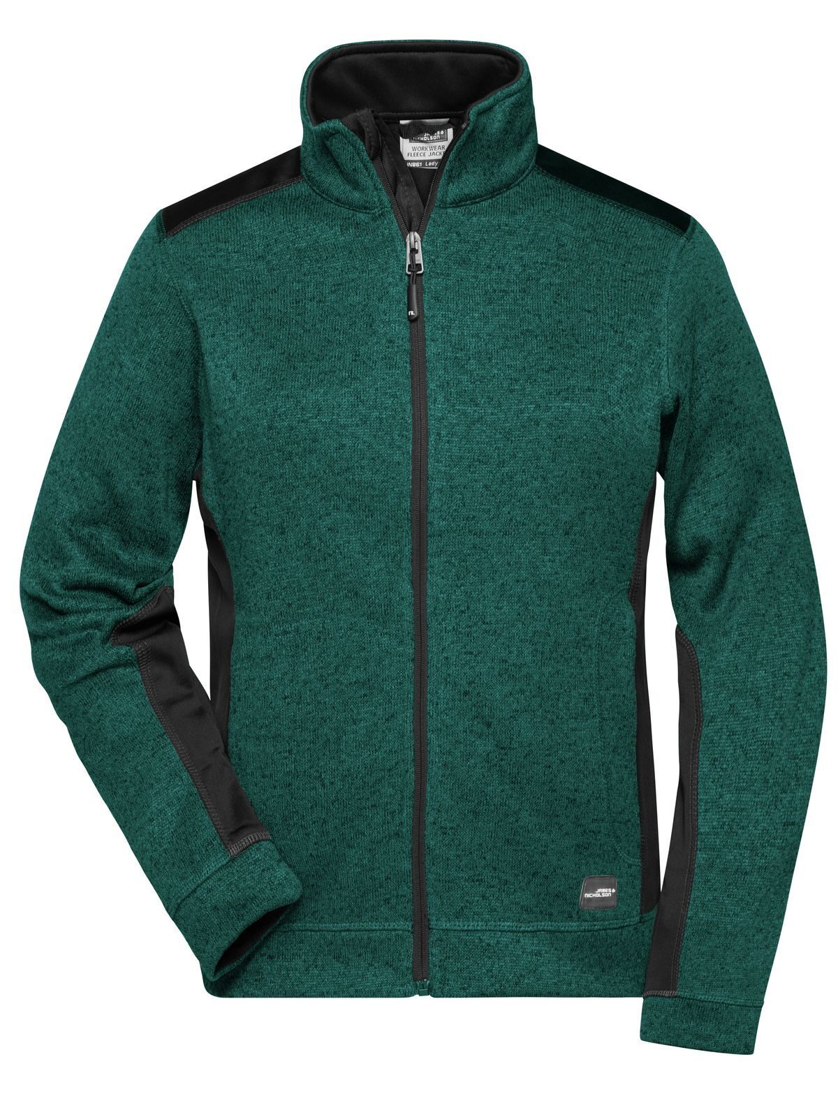 dark-green-melange/black