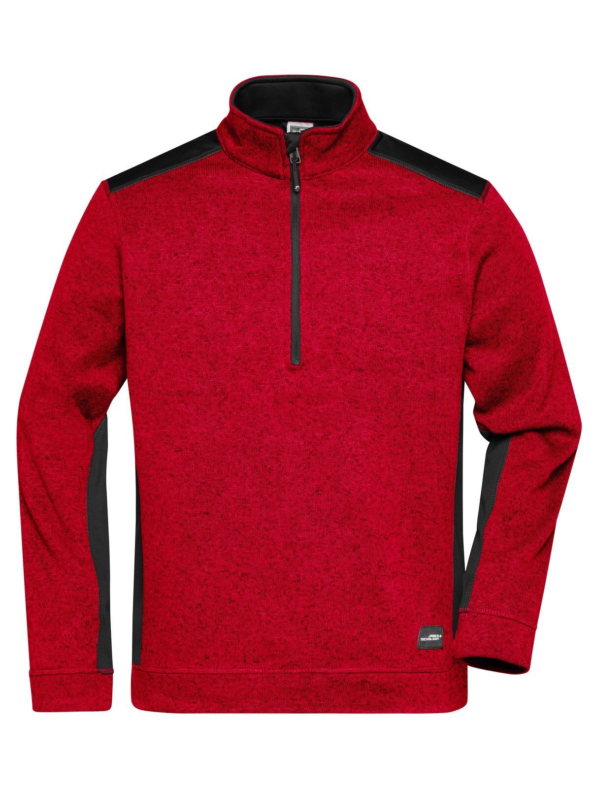 red-melange/black