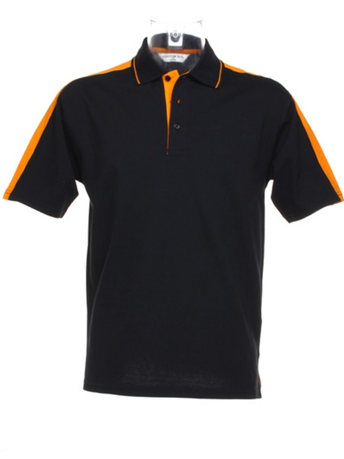 black/orange