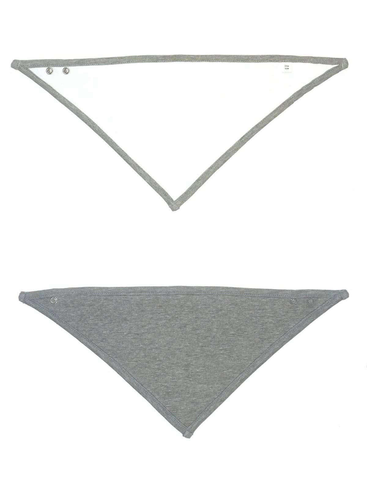 white/heather grey melange