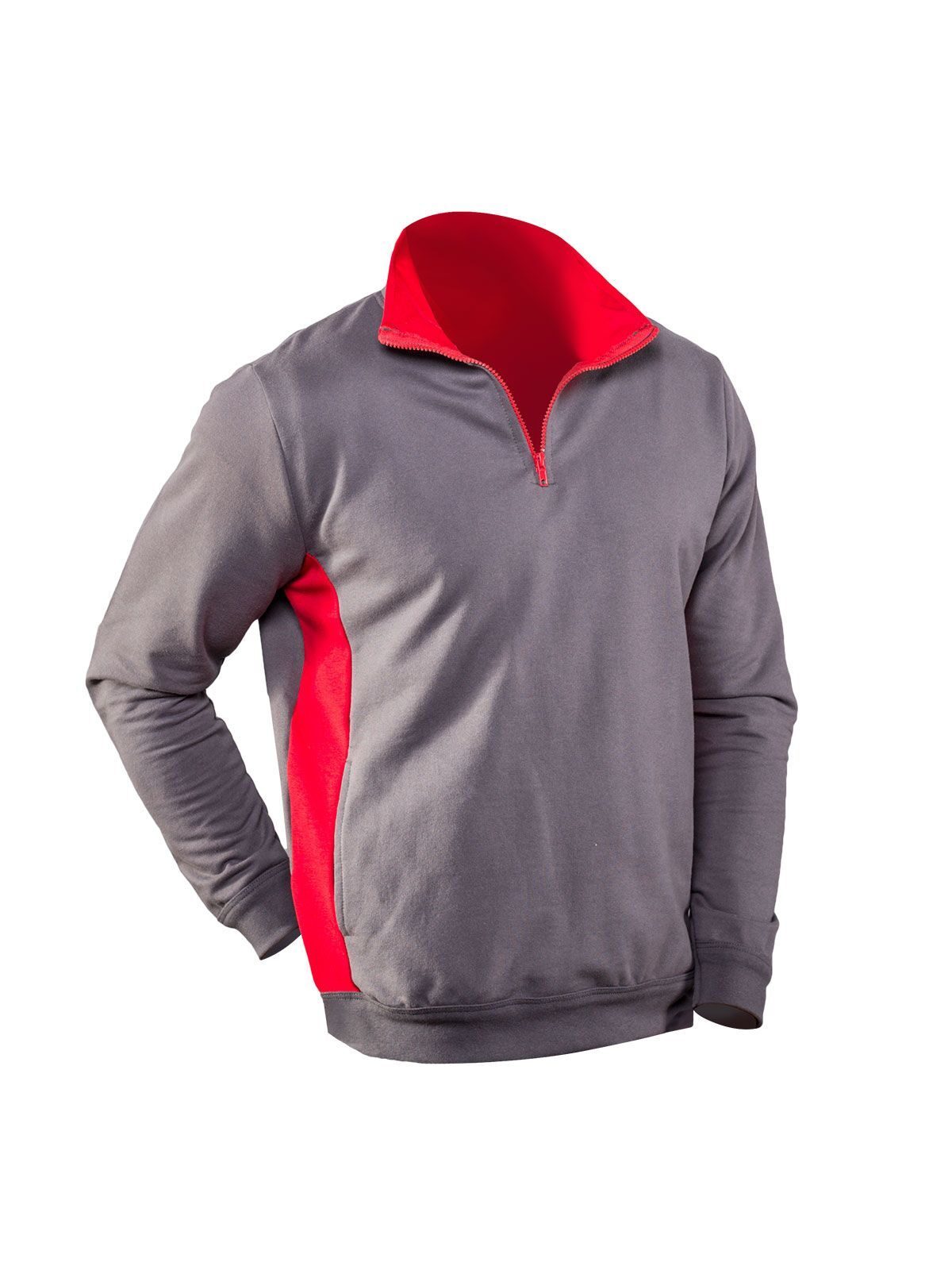 dark grey/red