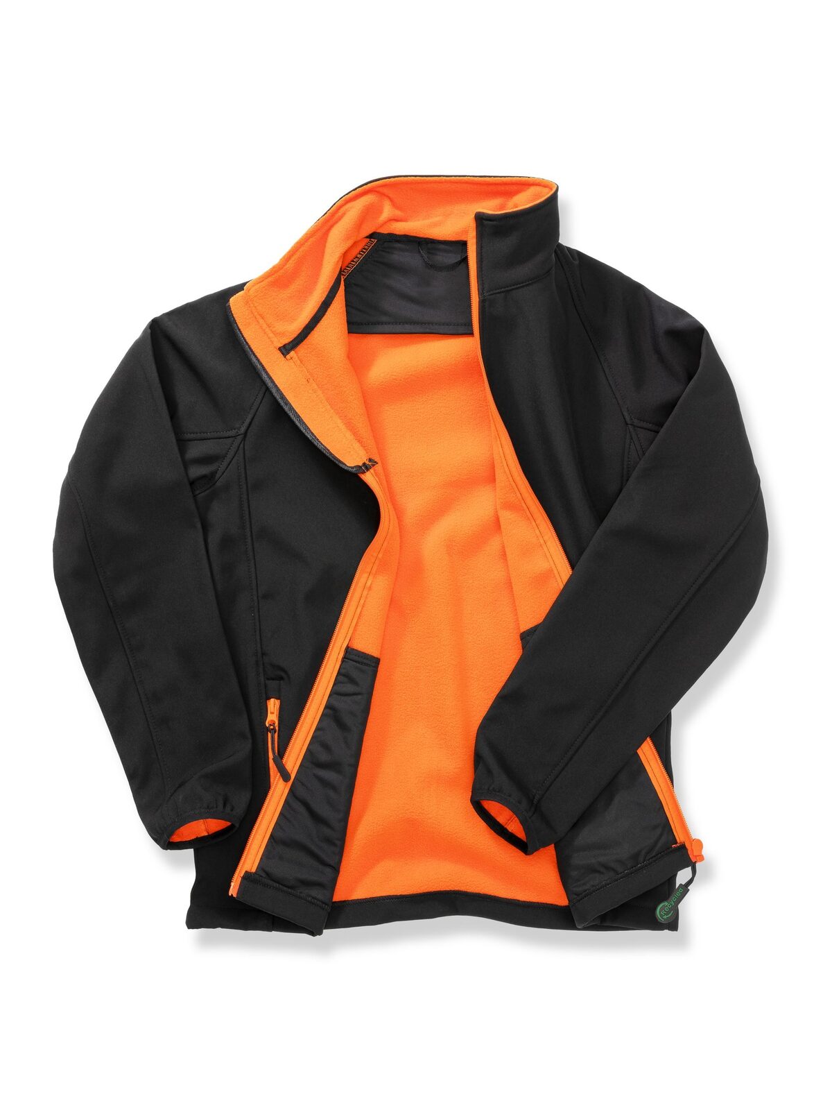 black/orange