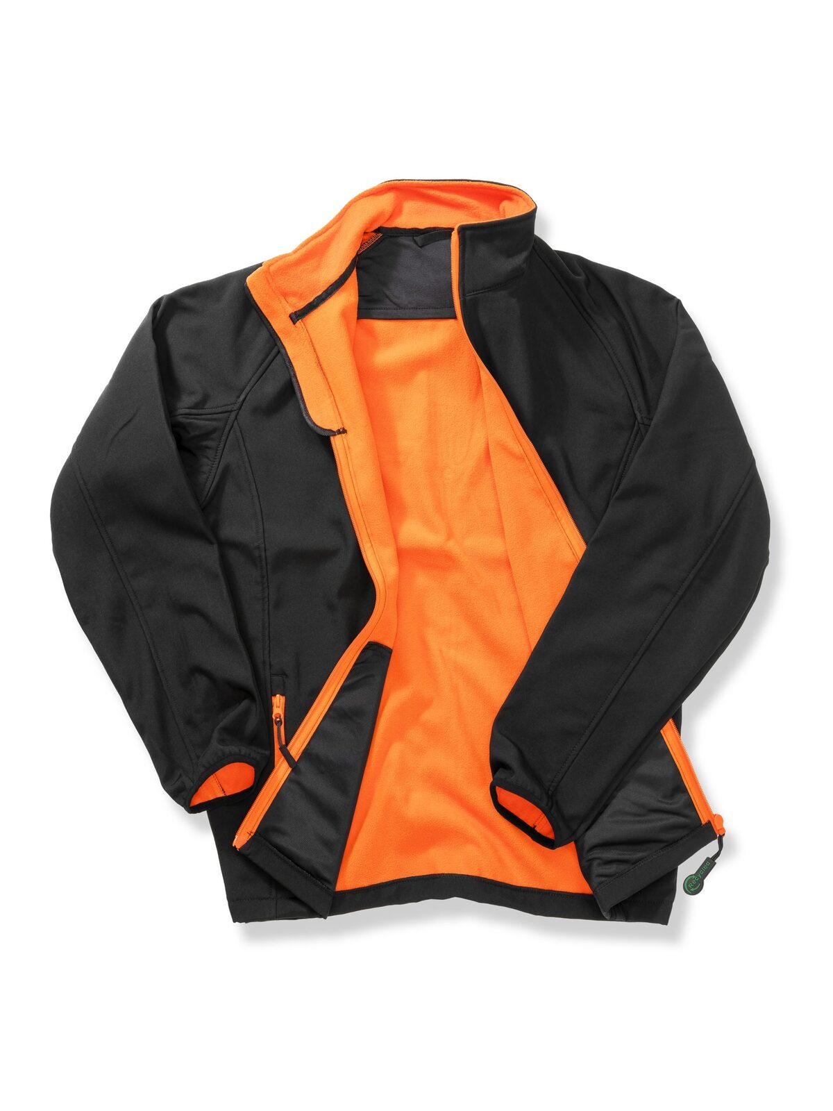 black/orange