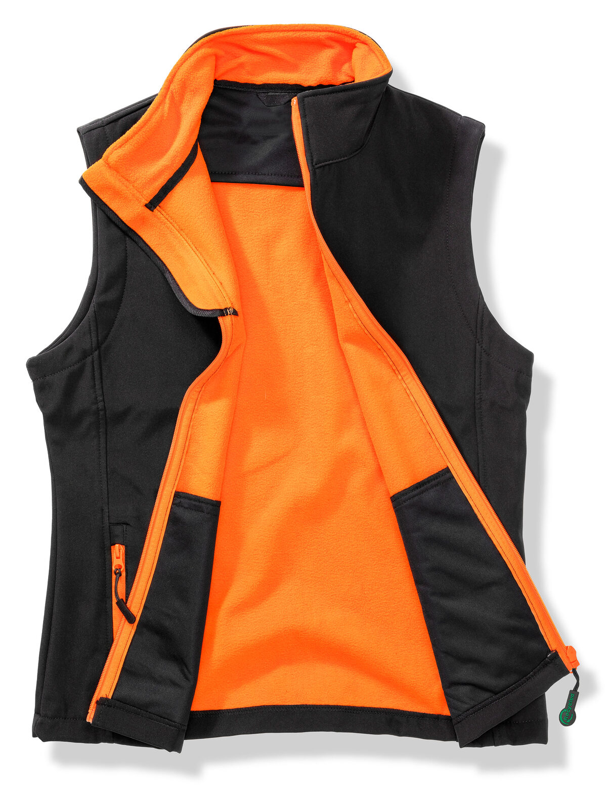 black/orange