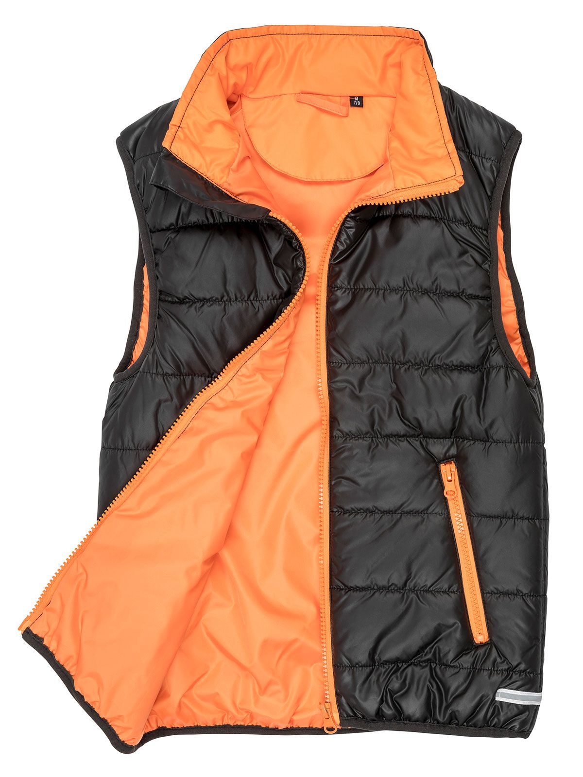 black/orange