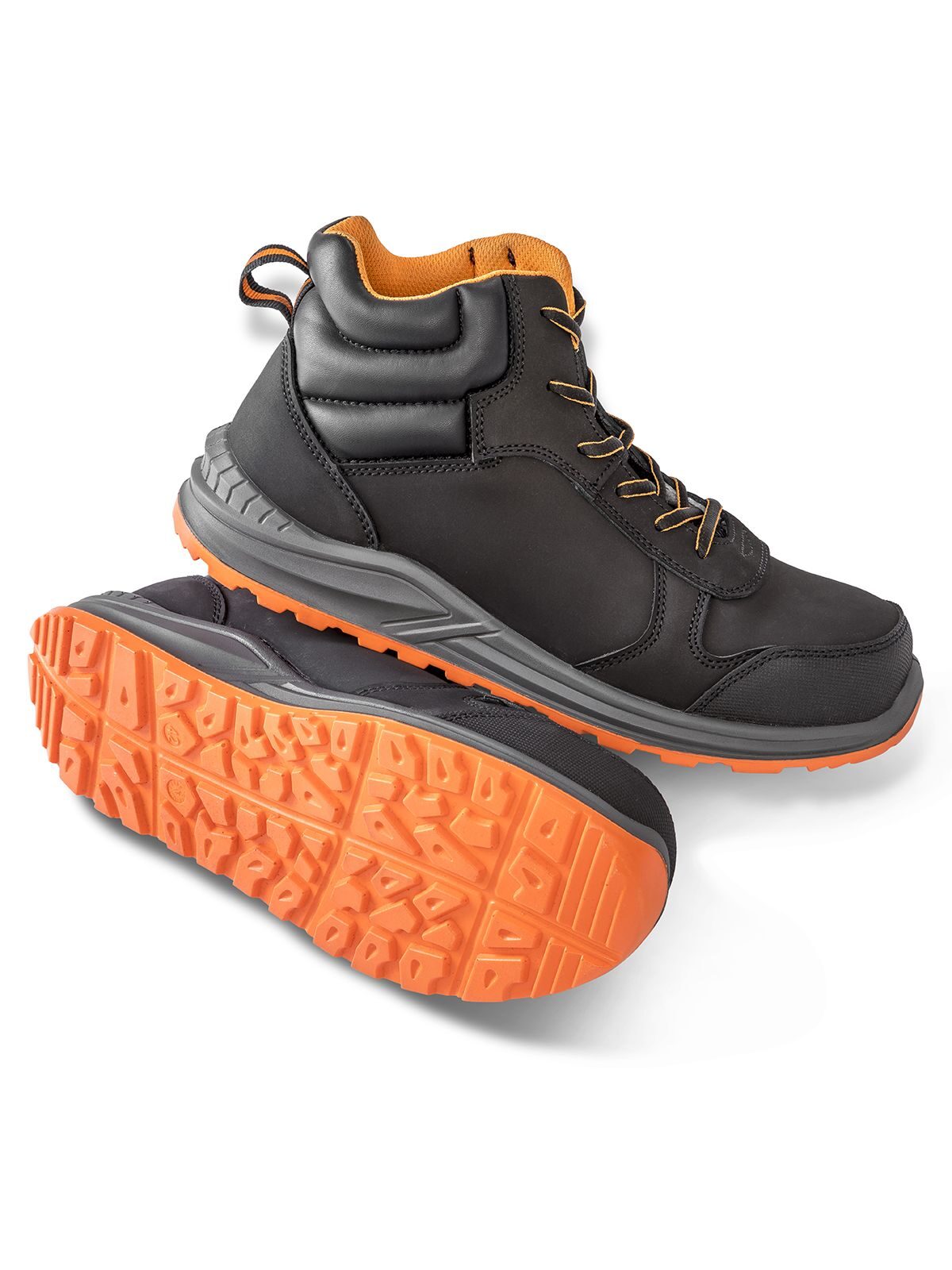 black/grey/orange